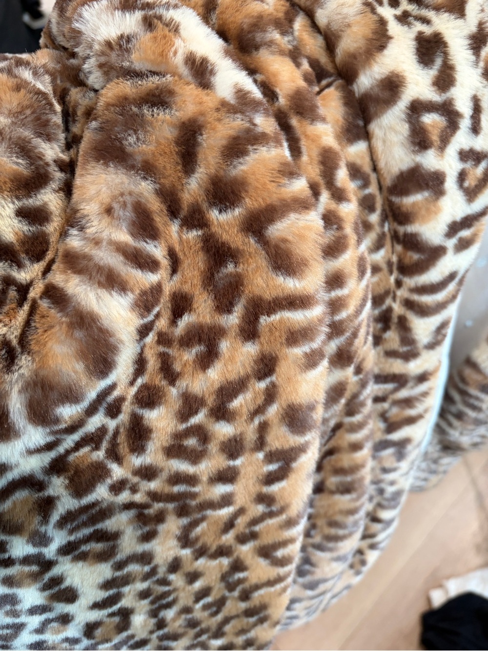 Anthropologie Leopard Print Faux Fur Jacket Coat Animal Print Size Small NWOT - Picture 15 of 15